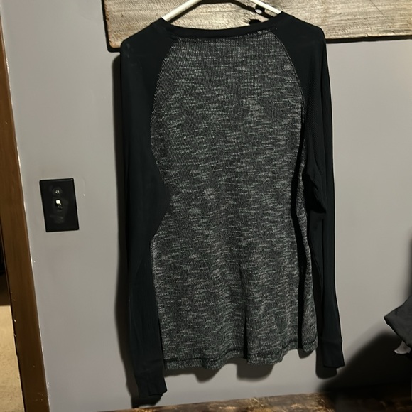 Y2K  Vintage Waffle knit long Tee colour block shirt - Picture 2 of 7